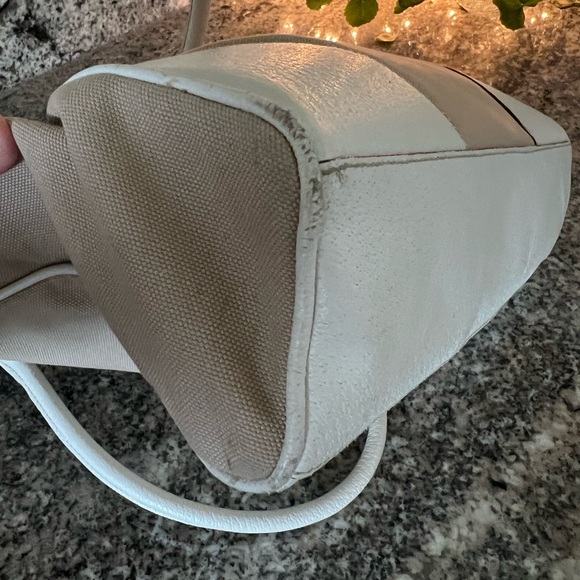 Prada Cinghiale-Trimmed Canapa Tote - Picture 9 of 11